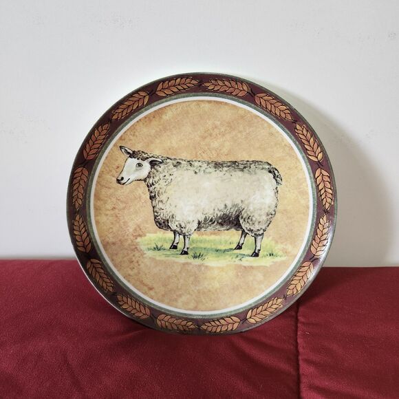 formalities Other - Formalities Baum Bros Barnyard Sheep Plate 8” Collector Decorative Porcelain